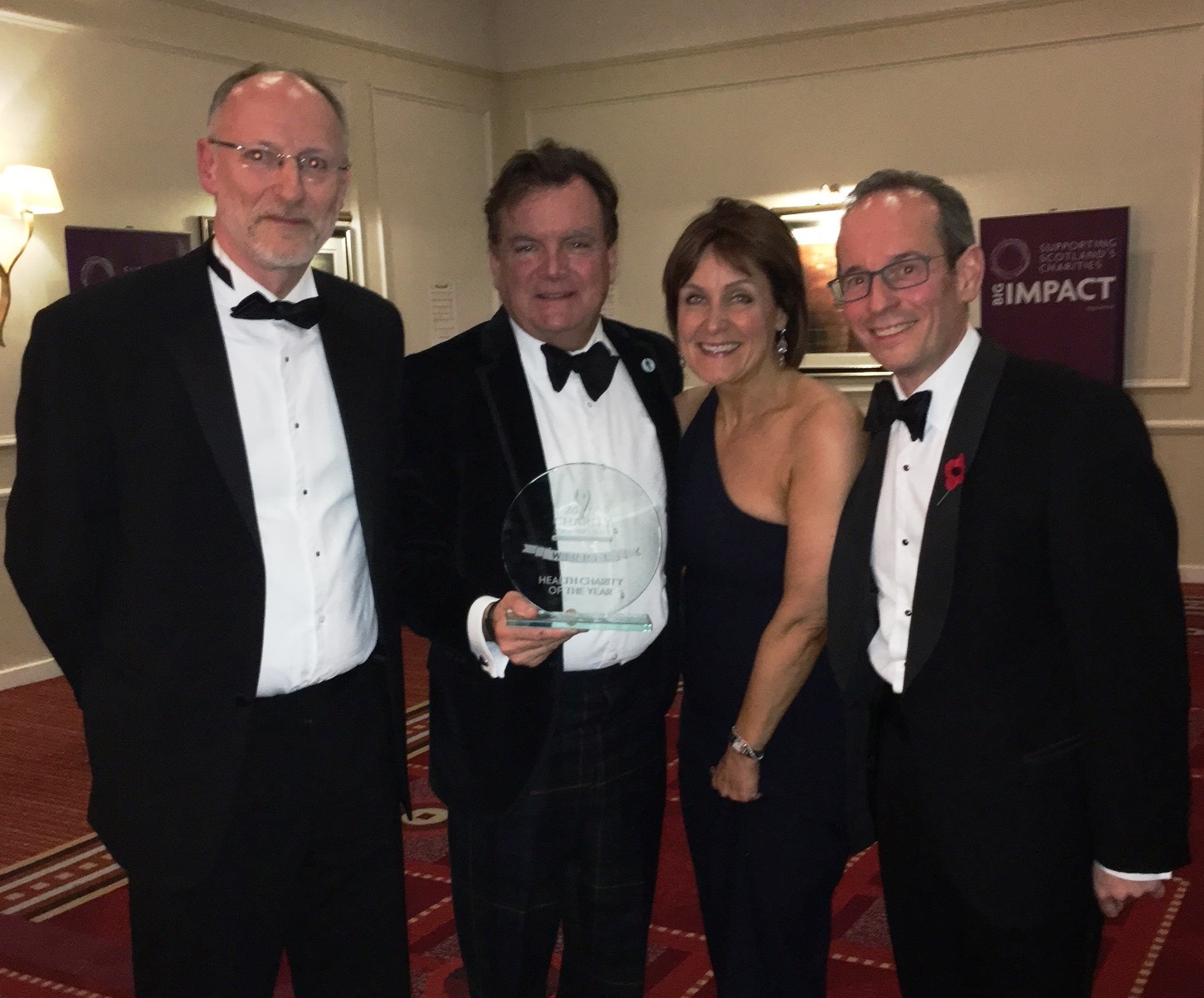 Prostate Scotland with the charity of the year award