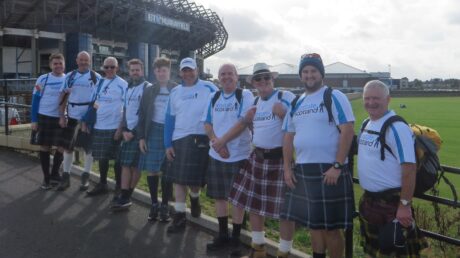 Team of Kiltwalkers at Murrayfield