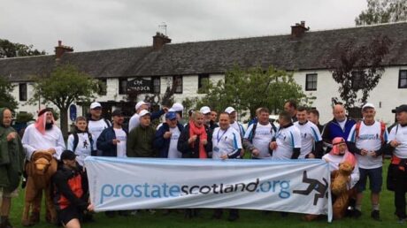 Group at start with flag