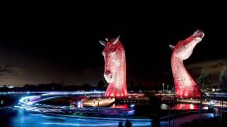 Kelpies at night