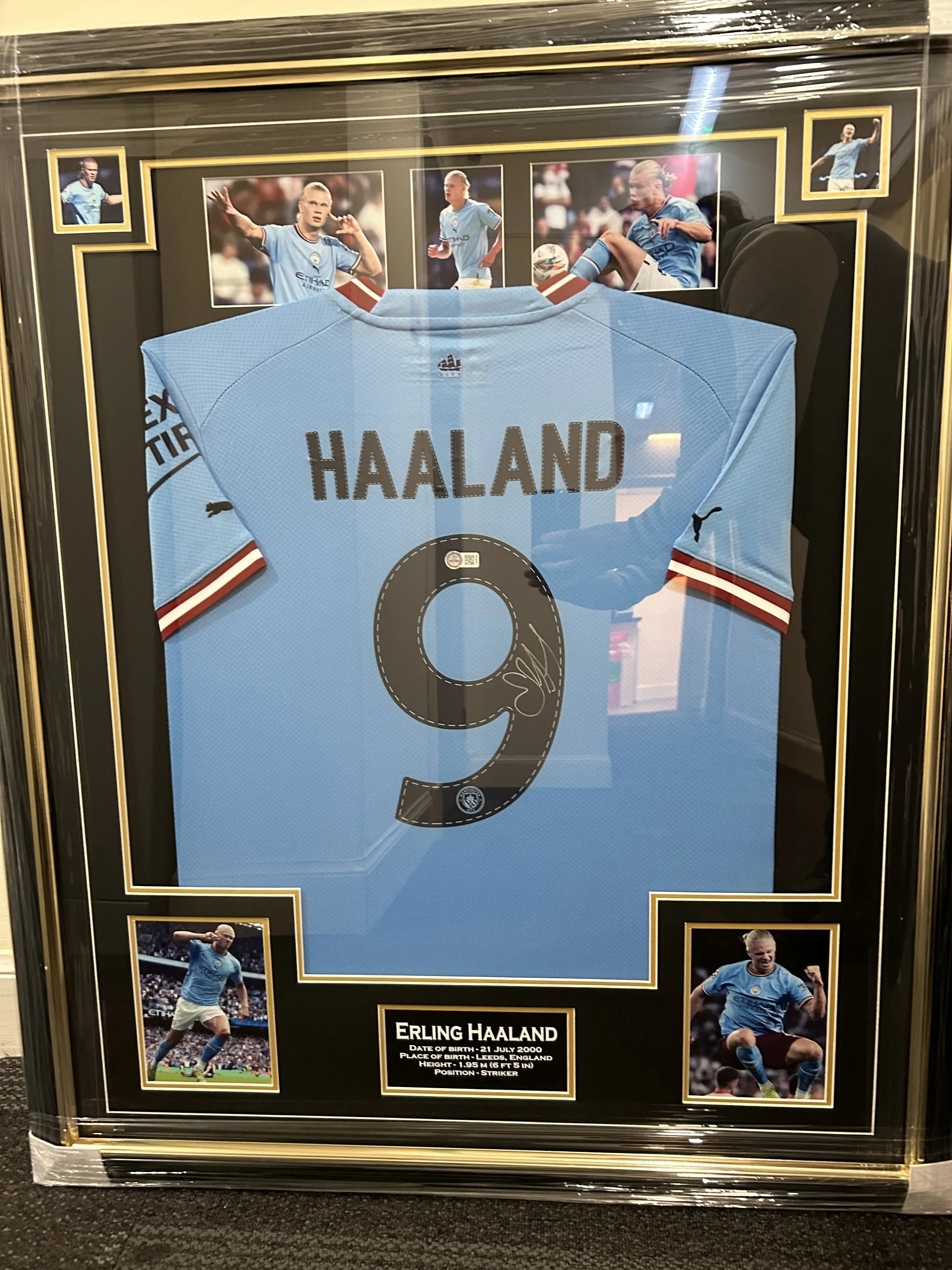 Erling Haaland signed shirt