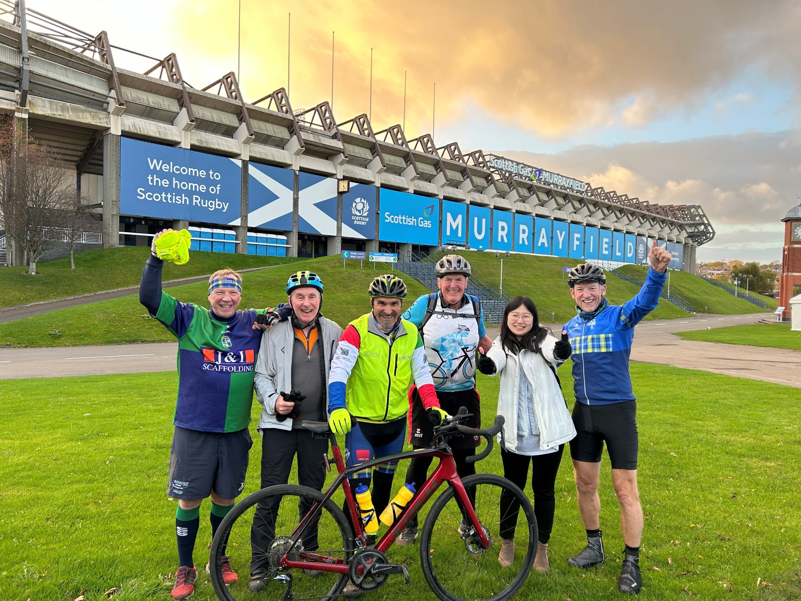 Ken and team at Murrayfield