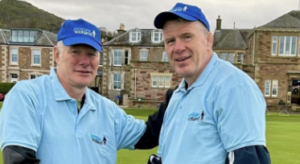 Dougie and Iain at their golf event.